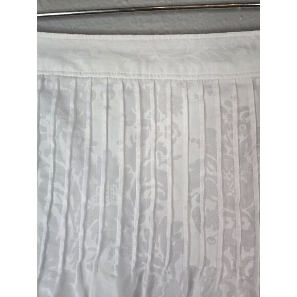 Ann Taylor LOFT Women's White Floral Flare Skirt Size 4 - Picture 6 of 6